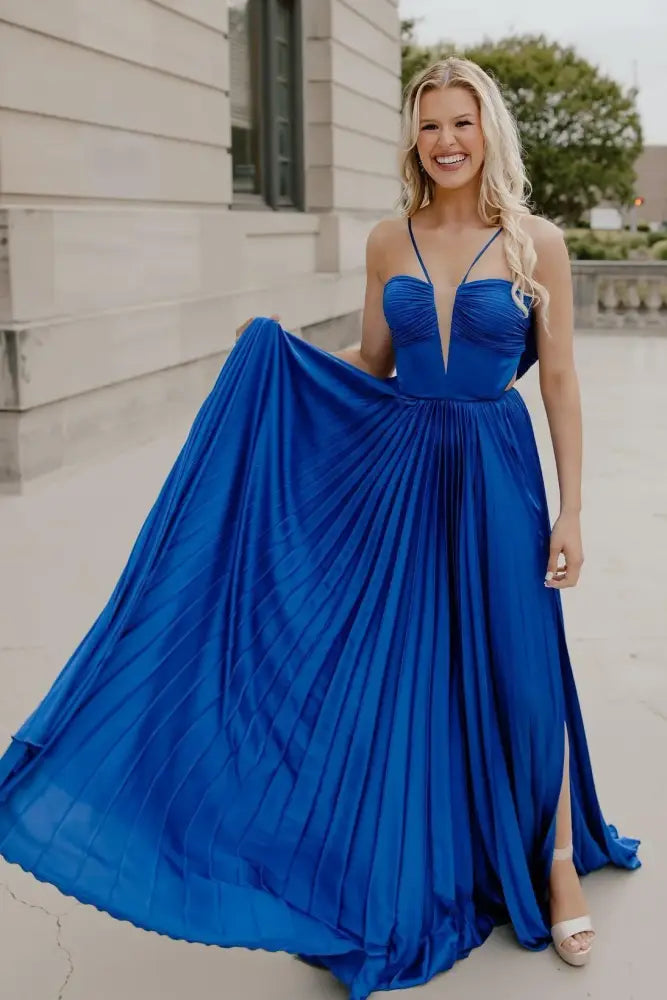 Super Bargain sleek midi dresssleek midi dressSatin A-Line Spaghetti Straps Sleeveless With Side Slit Prom Dress