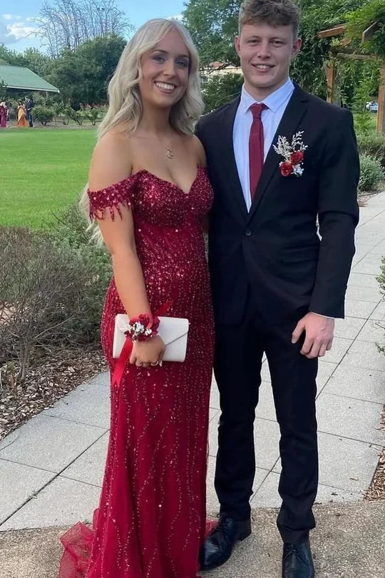 Amazing Deals vintage dressvintage dressOff-Shoulder Sequins Beaded Long Mermaid Prom Dress Amazing Deals vintage dressvintage dressOff-Shoulder Sequins Beaded Long Mermaid Prom Dress