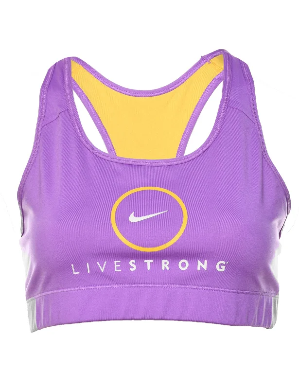 Deal Mania graphic coatNike Purple Sports Bra - S