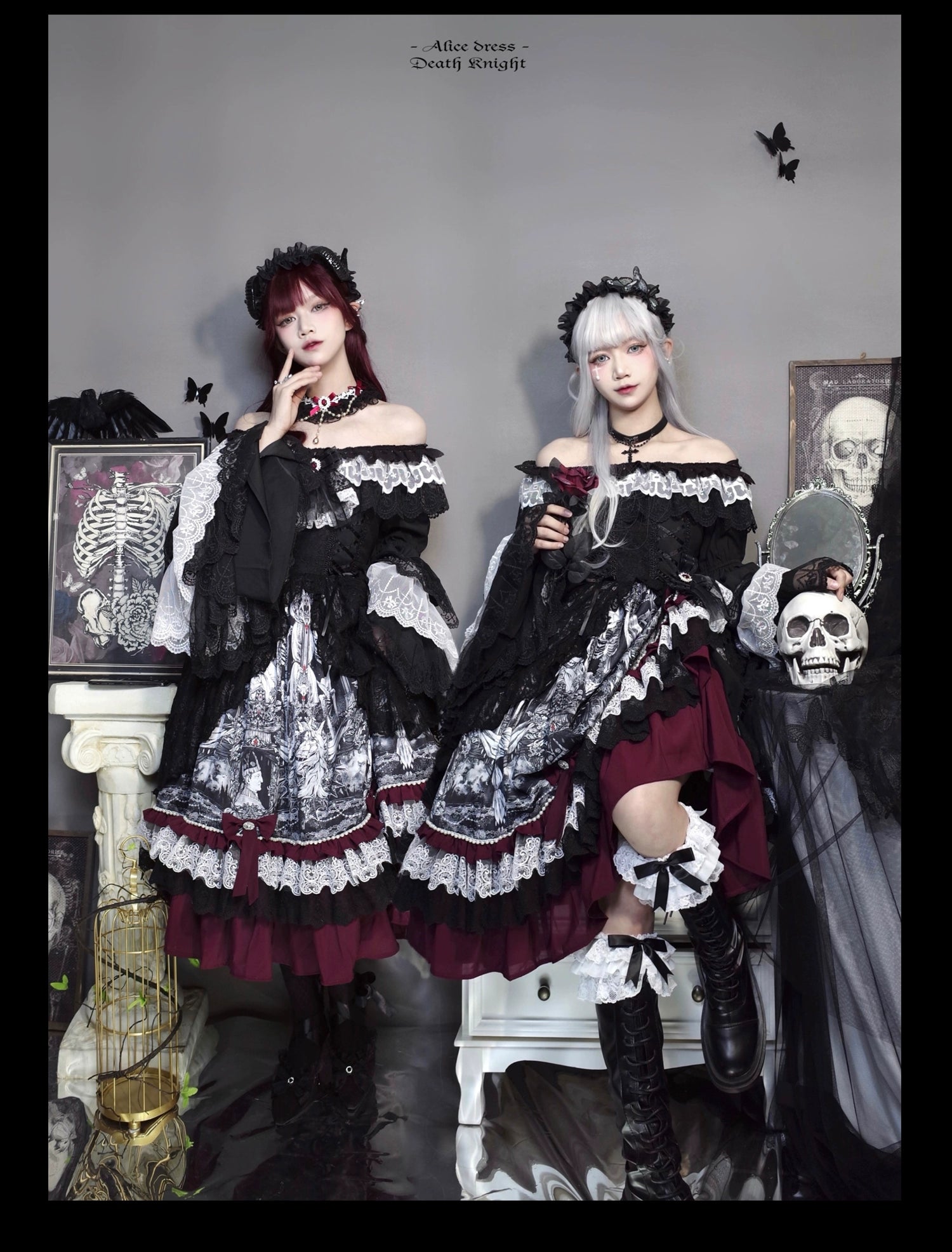 YEAR-End Clearance casual slip dresscasual slip dressAlice in Wonderland~Undead Rider~Gothic Lolita OP Dress Winter Princess Sleeve Dress YEAR-End Clearance casual slip dresscasual slip dressAlice in Wonderland~Undead Rider~Gothic Lolita OP Dress Winter Princess Sleeve Dress