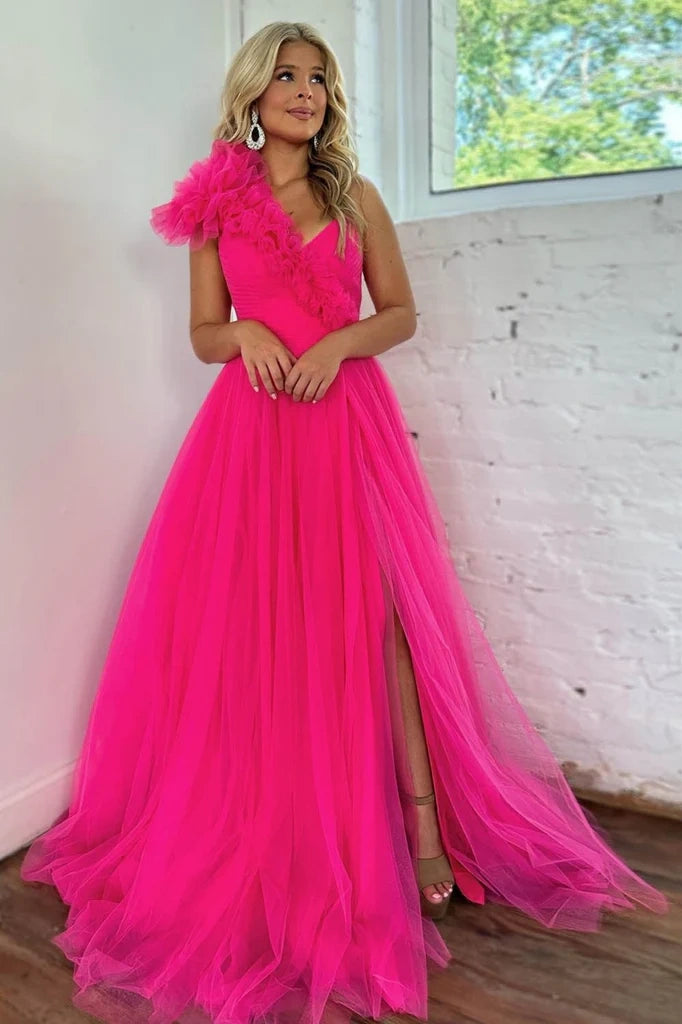 New Arrival tiered dresstiered dressTulle A-Line One Shoulder Sleeveless Party Prom Dress New Arrival tiered dresstiered dressTulle A-Line One Shoulder Sleeveless Party Prom Dress