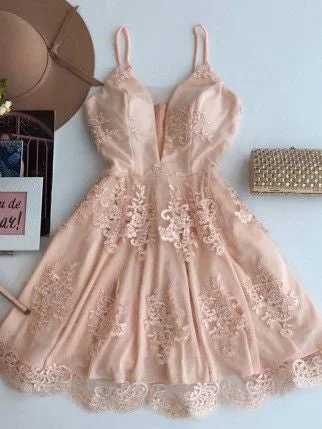 Great Deals Cute Homecoming Dress Sexy Spaghetti Straps Short Prom Dress Party Dress JK293