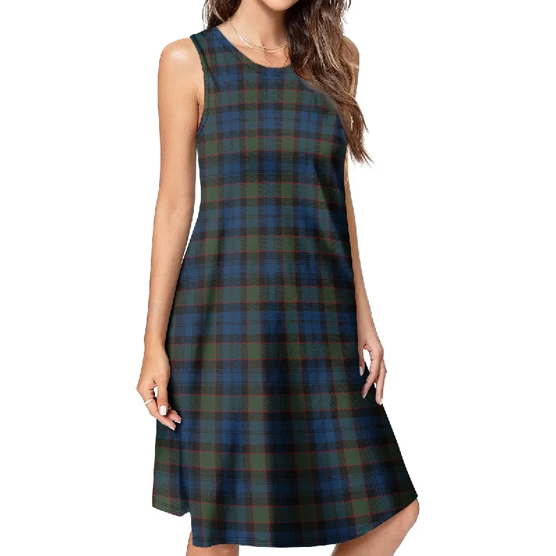Super Bargain Riddoch Tartan Womens Casual Dresses