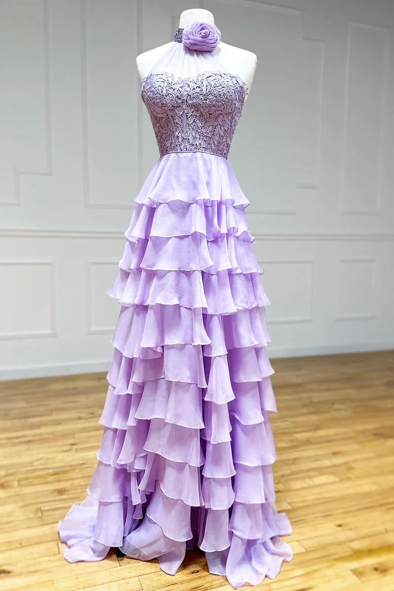 Grand Opening Sale off-shoulder dressoff-shoulder dressChiffon A-Line High Neck Sleeveless Tiered Appliques Prom Dress Grand Opening Sale off-shoulder dressoff-shoulder dressChiffon A-Line High Neck Sleeveless Tiered Appliques Prom Dress