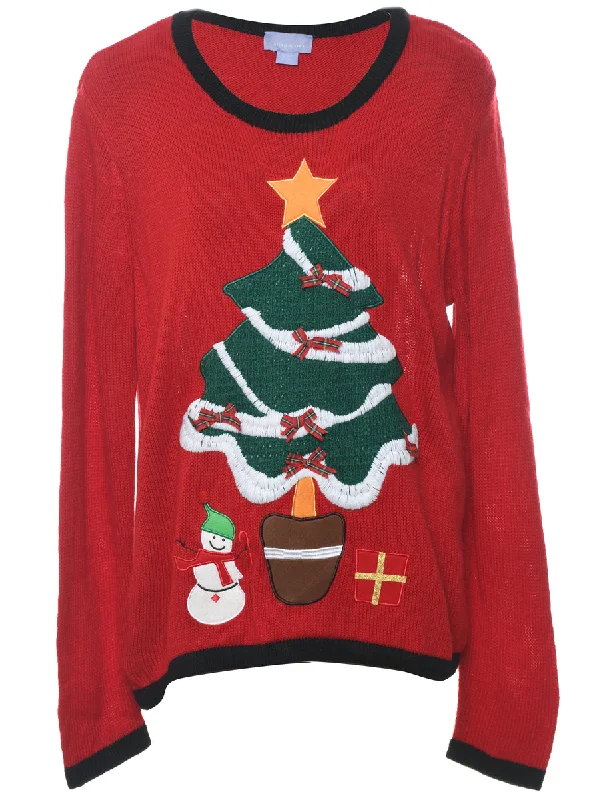 Limited Availability insulated winter jacketSnowman Christmas Jumper - L