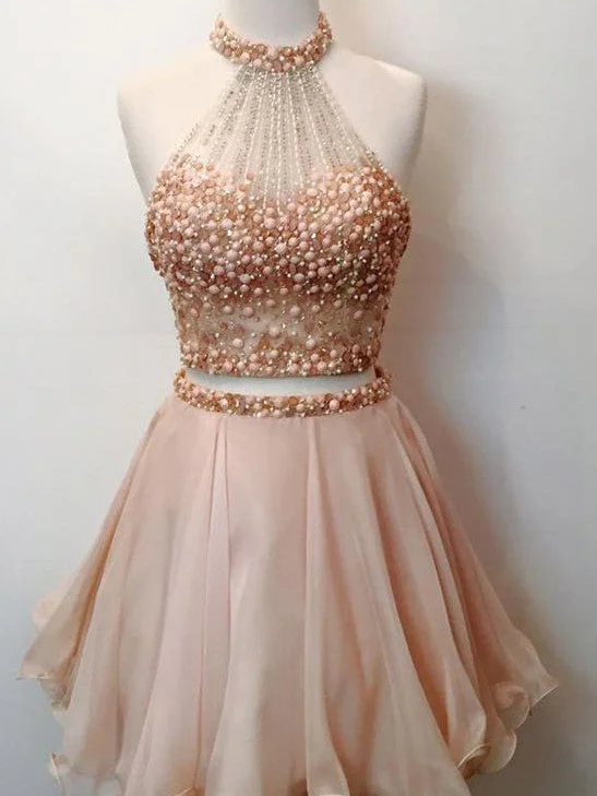 Discount Deals Homecoming Dress Two Pieces Sexy Short Prom Dress Party Dress JK171
