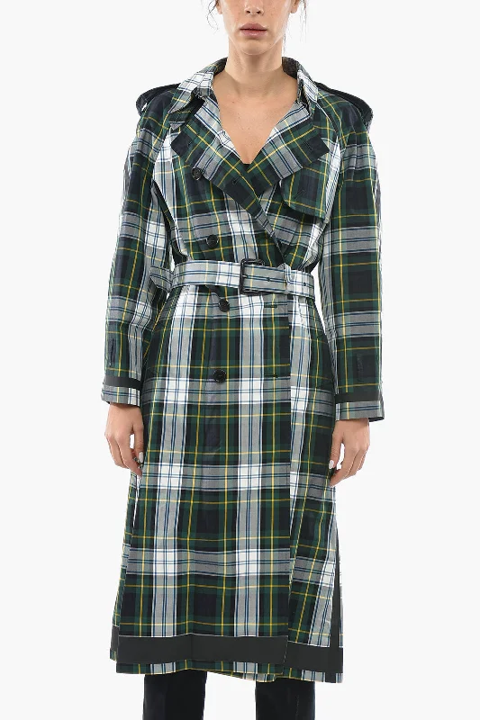 Bargain Prices wool-blend coatBurberry Belted Tartan Print Cotton Double Breasted Trench Coat 40 Italian size Bargain Prices wool-blend coatBurberry Belted Tartan Print Cotton Double Breasted Trench Coat 40 Italian size