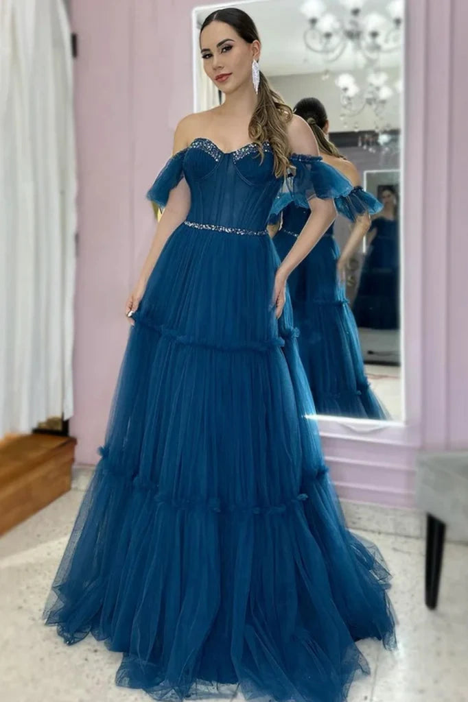 Time-Limited Offer flowy maxi dressflowy maxi dressOff-Shoulder Sleeveless Tulle A-Line Beaded Long Prom Dress Time-Limited Offer flowy maxi dressflowy maxi dressOff-Shoulder Sleeveless Tulle A-Line Beaded Long Prom Dress