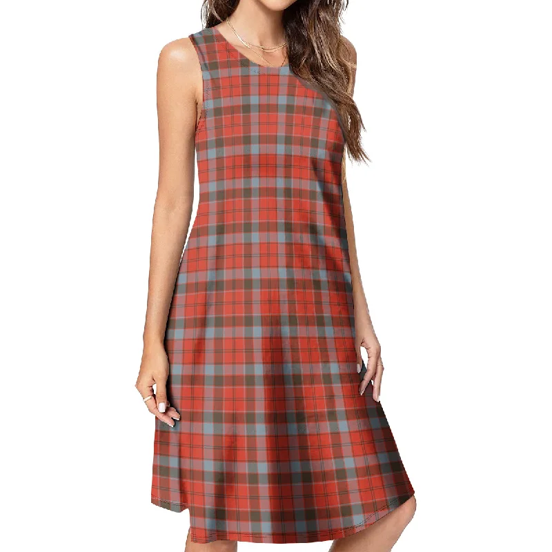 Limited Stock Robertson Weathered Tartan Womens Casual Dresses