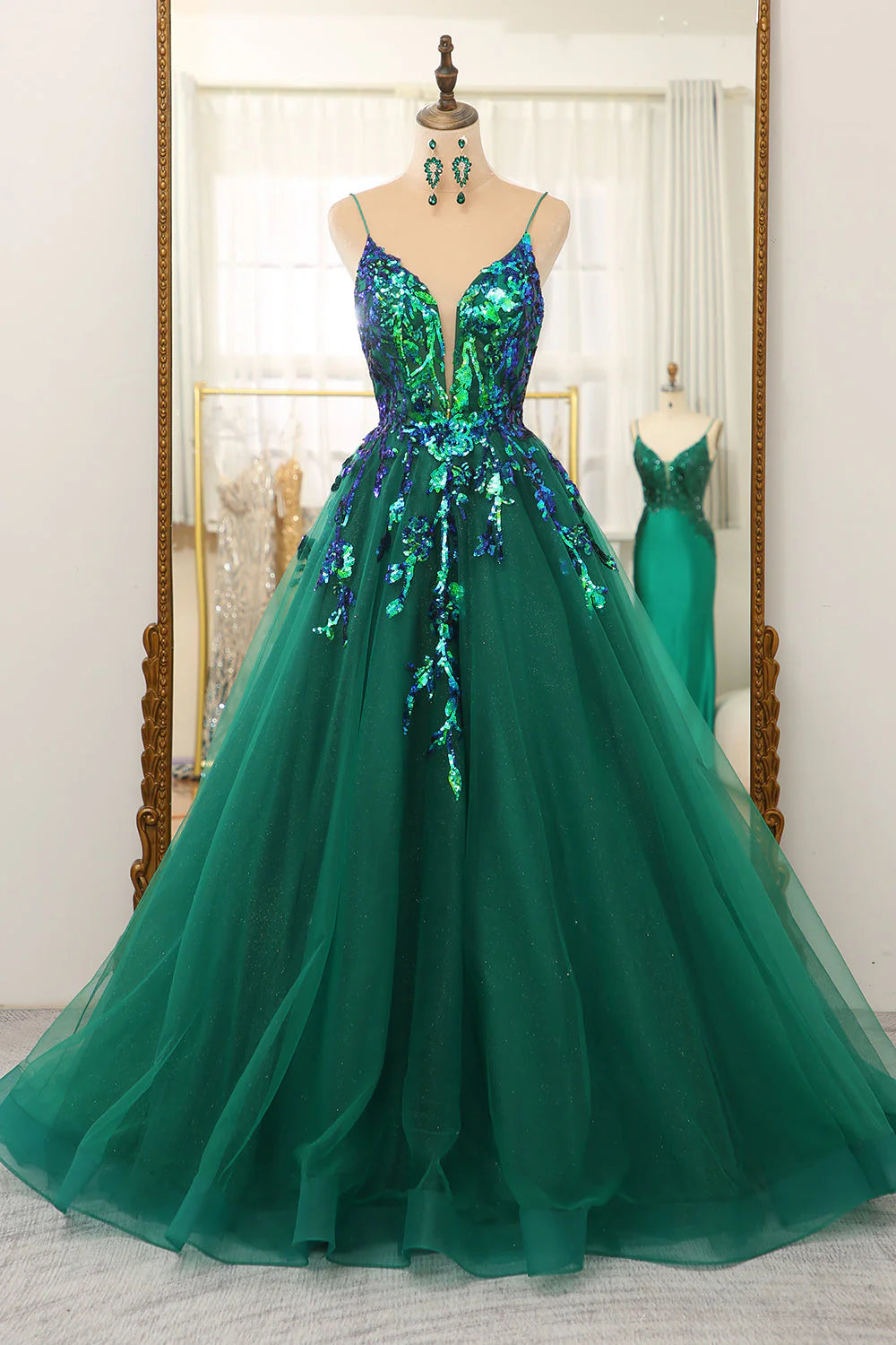 Extra Savings elegant shift dresselegant shift dressGreen Tulle A-line V-Neck Sleeveless Appliques Prom Dress Extra Savings elegant shift dresselegant shift dressGreen Tulle A-line V-Neck Sleeveless Appliques Prom Dress