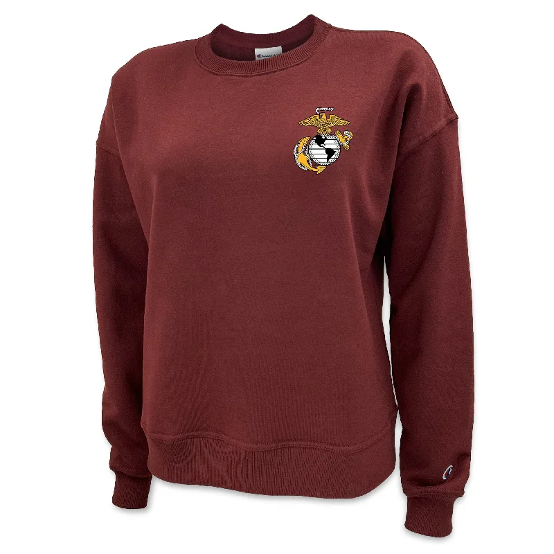 Clearance Sale smooth fit athletic sweatshirtMarines EGA Ladies Champion Crewneck