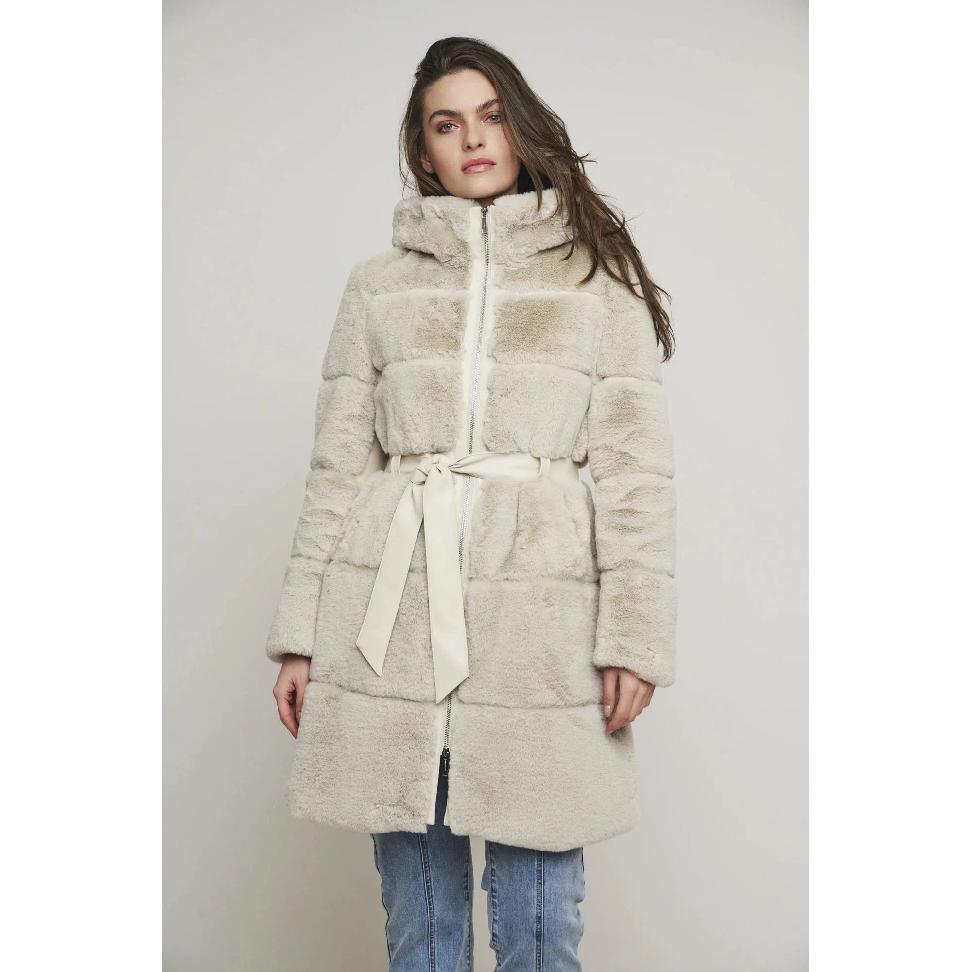 Shop and Save lightweight coatRino & Pelle Harvard  Faux Fur Jacket with Hood