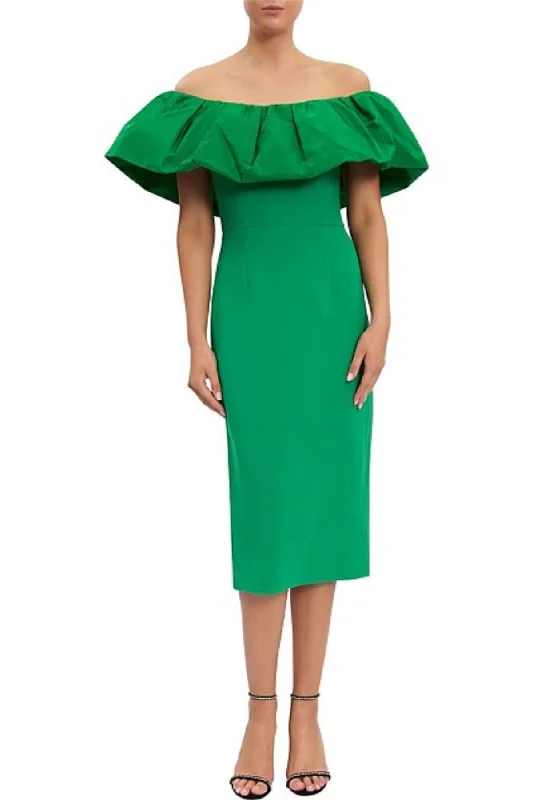 Deal Dash casual shift dresscasual shift dressREBECCA VALLANCE Virgil Midi Dress (Green) - RRP $649