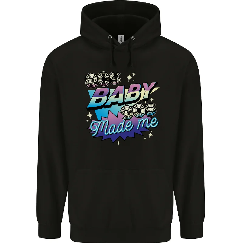Amazing Deals cool hoodie80s Baby 90s Made Me Music Pop Rock Mens 80% Cotton Hoodie