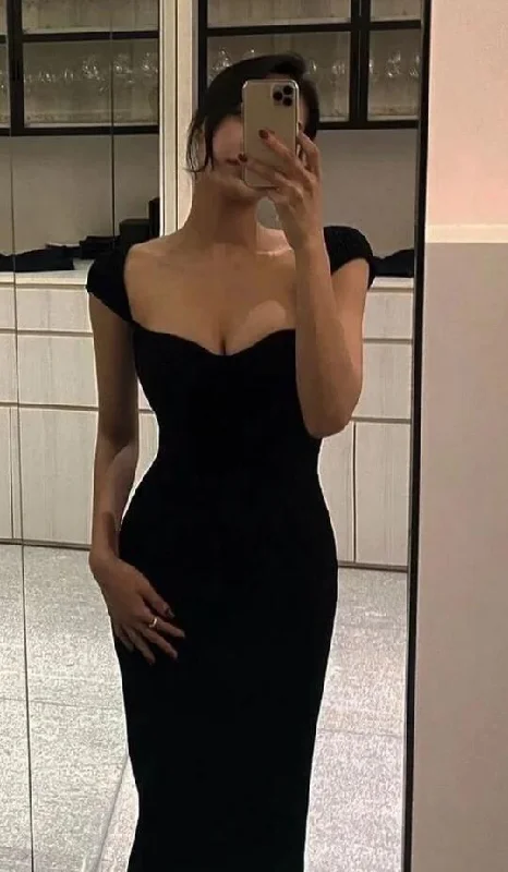 Special Savings flowy maxi dressflowy maxi dressSimple Floor Length Black Prom Evening Dress With Cap Sleeves Y1142 Special Savings flowy maxi dressflowy maxi dressSimple Floor Length Black Prom Evening Dress With Cap Sleeves Y1142