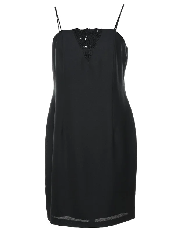 Special Offer puffer jacketBlack Sequined Party Dress - S