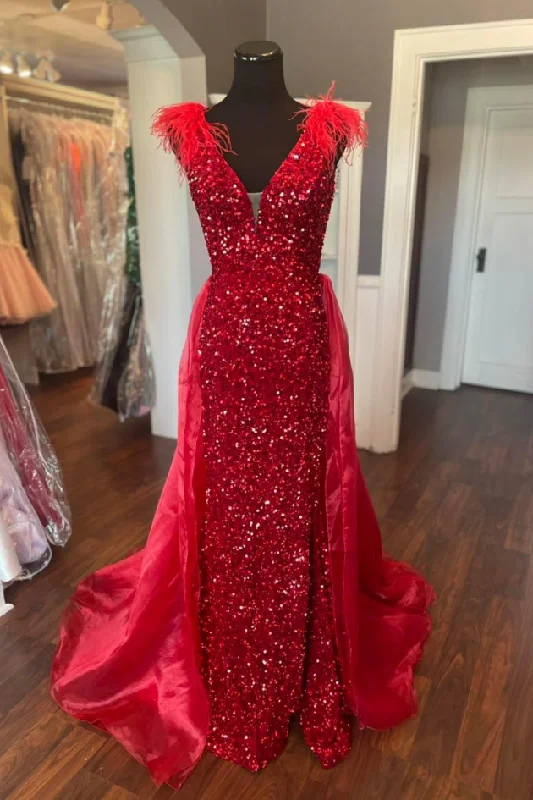 Price Break classic fit-and-flare dressclassic fit-and-flare dressMermaid V-Neck Sleeveless Sequins Prom Dress With Tulle Train Price Break classic fit-and-flare dressclassic fit-and-flare dressMermaid V-Neck Sleeveless Sequins Prom Dress With Tulle Train