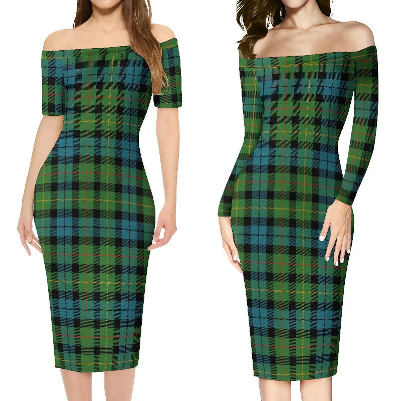 Discount Deals Rollo Ancient Tartan Off Shoulder Lady Dress
