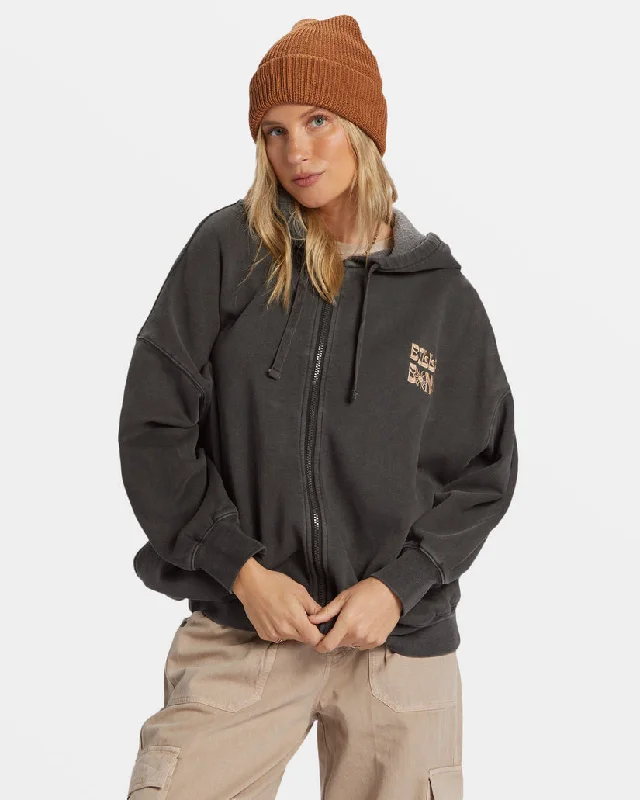Bargain Prices trendy sports sweatshirtBillabong Riptide Zip Hoodie - BLACK SANDS