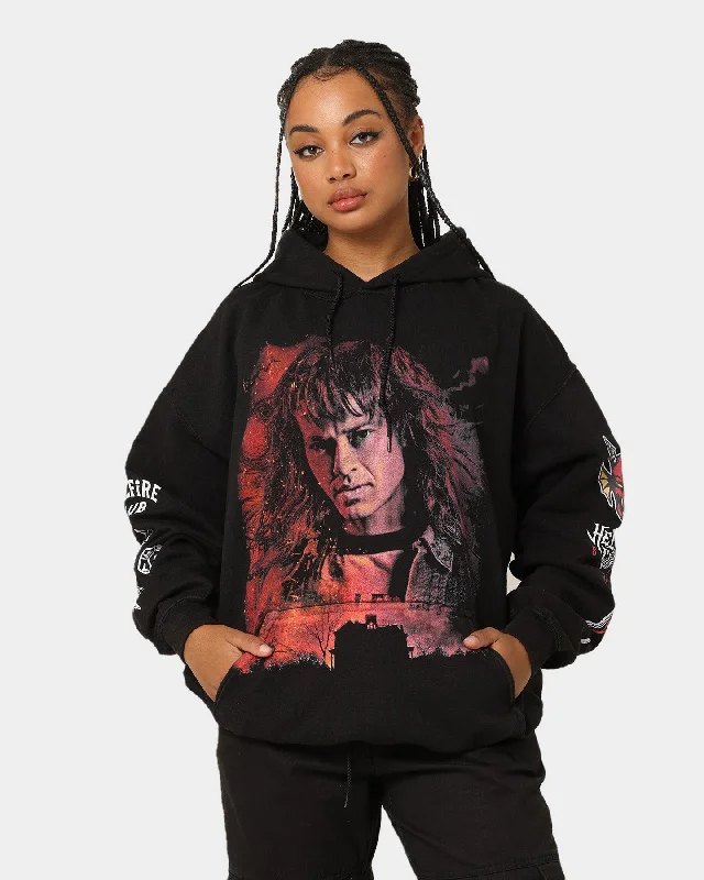 Unbeatable Prices vintage hoodieGoat Crew X Stranger Things Eddie Vintage Hoodie Black Wash