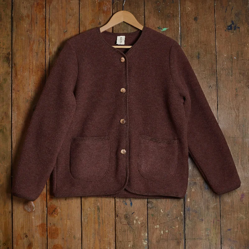 Midnight Sale casual sports coatHarrier Womens Jacket - Merino Wool Fleece - Cinnamon Midnight Sale casual sports coatHarrier Womens Jacket - Merino Wool Fleece - Cinnamon