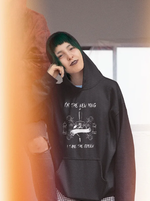 Instant Discount warm athletic hoodie"I'm the New King, I Take the Queen" Unisex Hoodie – Iconic Metal Lyrics, Premium Comfort Instant Discount warm athletic hoodie"I'm the New King, I Take the Queen" Unisex Hoodie – Iconic Metal Lyrics, Premium Comfort