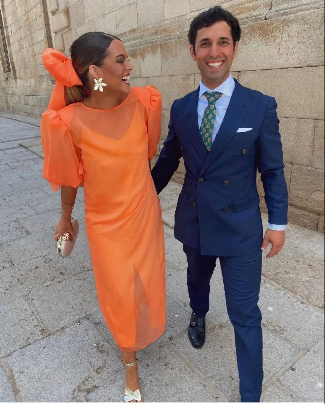 Year-End Clearance elegant dresselegant dressRetro Style Orange Prom Dress with Puff Sleeves,Orange Casual Dress Y4757 Year-End Clearance elegant dresselegant dressRetro Style Orange Prom Dress with Puff Sleeves,Orange Casual Dress Y4757