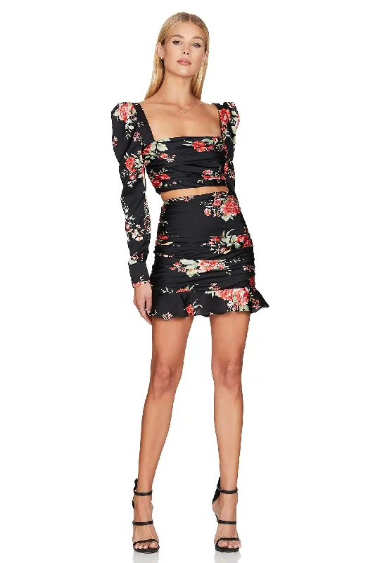 Deal Zone long-sleeve floral dresslong-sleeve floral dressBUY IT NOOKIE Garden Party Set ( Black Floral)