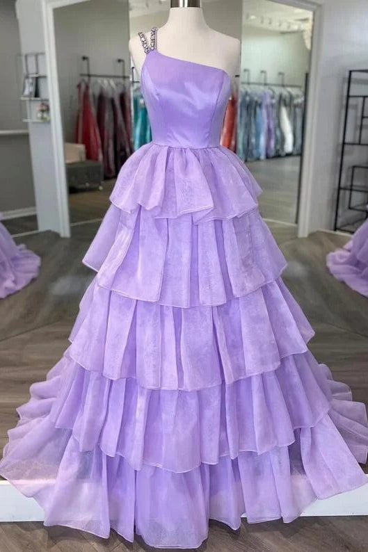 Year-End Sale sleek midi dresssleek midi dressTulle A-Line One Shoulder Sleeveless Tiered Prom Dress Year-End Sale sleek midi dresssleek midi dressTulle A-Line One Shoulder Sleeveless Tiered Prom Dress