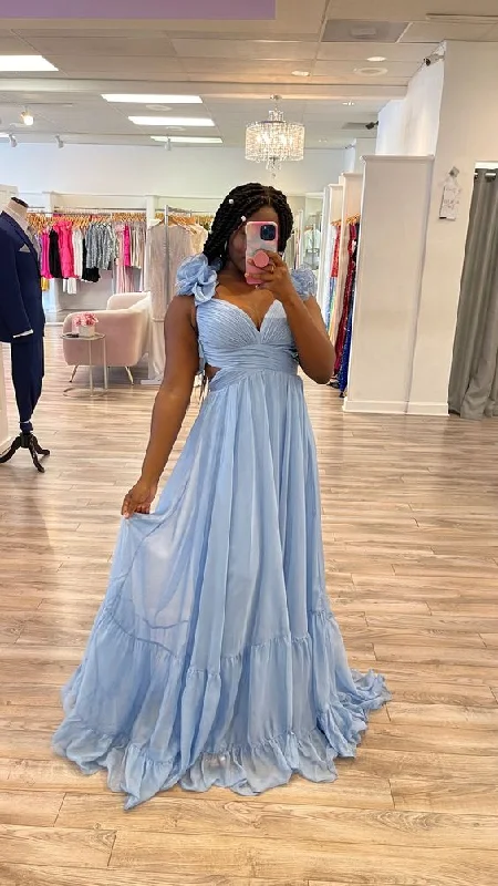 Act Fast satin midi dresssatin midi dressBaby blue chiffon prom dress with ruffle sleeves Y4654 Act Fast satin midi dresssatin midi dressBaby blue chiffon prom dress with ruffle sleeves Y4654