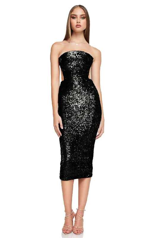 Price Reduction knit dressknit dressBUY IT NOOKIE Lumiere Midi Dress (Black)