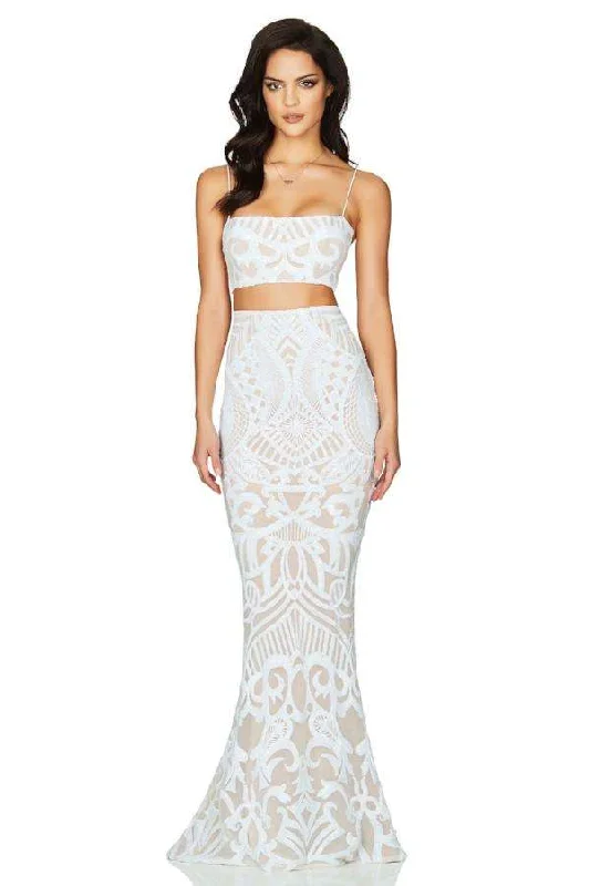 Factory Direct Sale evening dressevening dressBUY IT NOOKIE Mon Cherie  Two Piece Gown (White)
