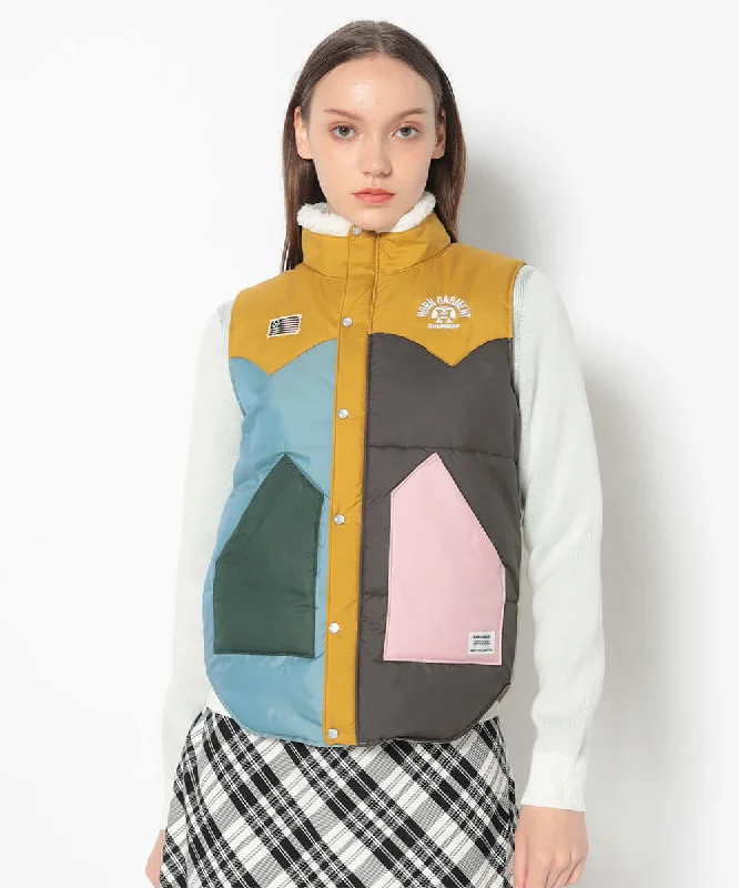 Special Buy relaxed winter jacketBeacon Crazy Pattern Western Puffer Vest | WOMEN