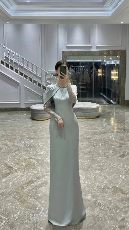 Steals and Deals ruffle dressruffle dressElegant Sheath/Column Long Prom Dress Charming Evening Dress Y273