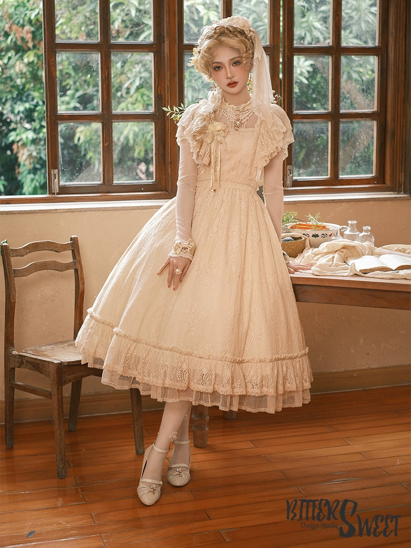 Limited Edition chic shift dresschic shift dressBittterSweet~Vintage Lolita OP Dress Old School Lace Long Dress Limited Edition chic shift dresschic shift dressBittterSweet~Vintage Lolita OP Dress Old School Lace Long Dress